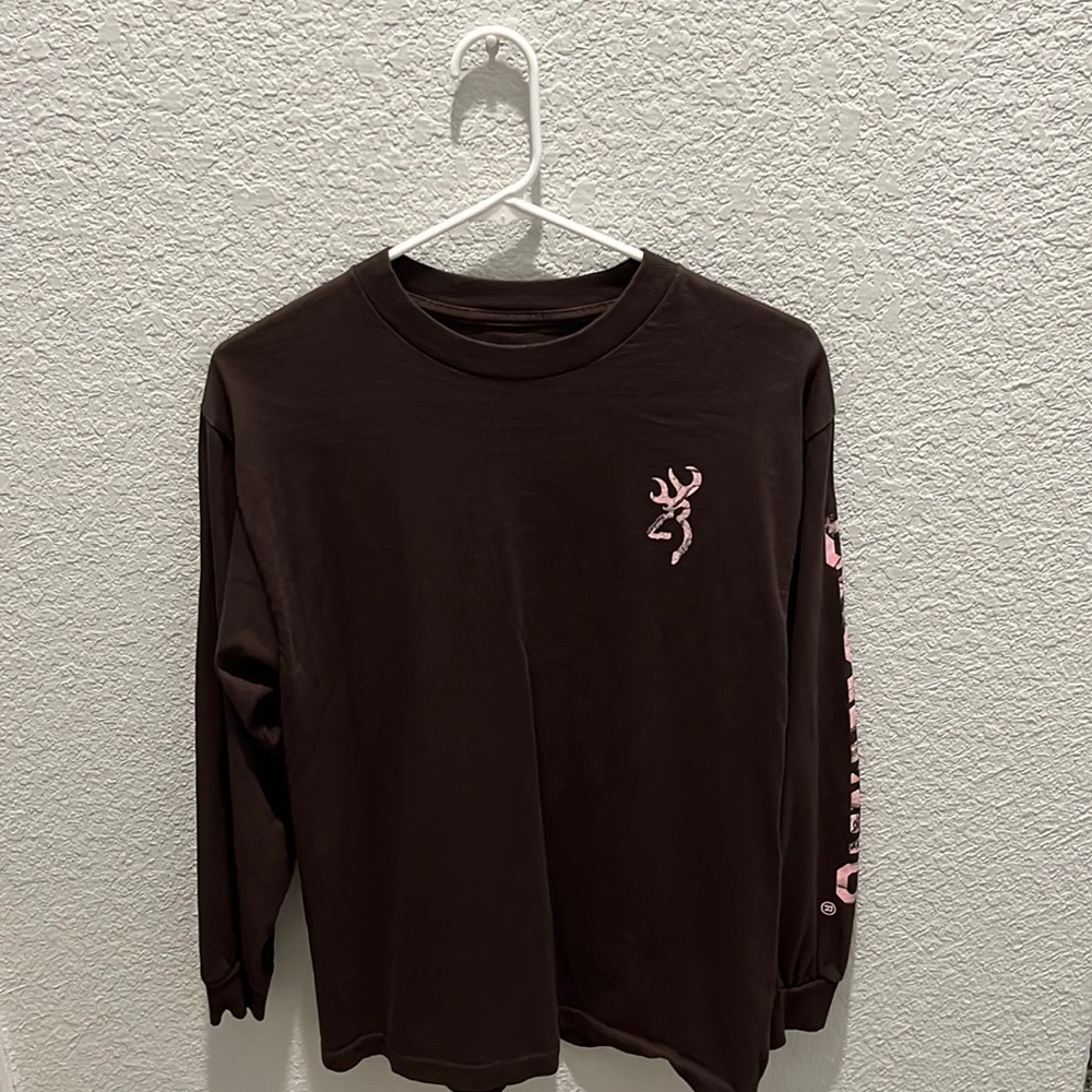 Browning along Sleeve Shirt